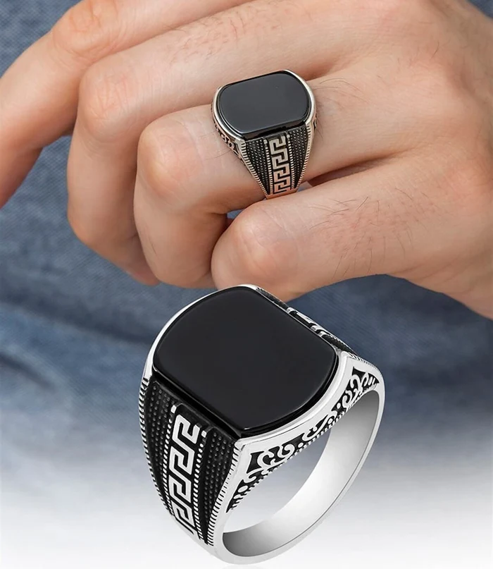 Turkish Greek Pattern Ring